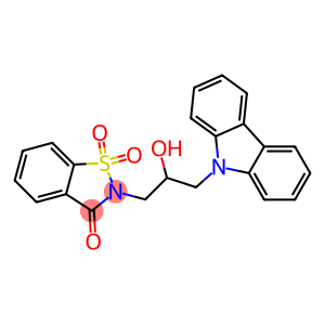 2-[3-(9H-carbazol-9-yl)-2-hydroxypropyl]-1,2-benzisothiazol-3(2H)-one 1,1-dioxide