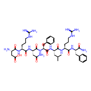 H-ASP-ARG-ASN-PHE-LEU-ARG-PHE-NH2