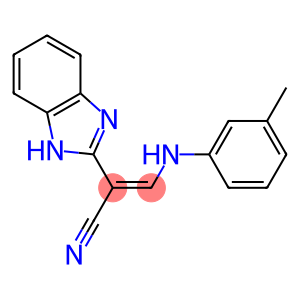 2-(1H-Benzimidazol-2-yl)-3-(3-methylanilino)propenenitrile