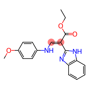 2-(1H-Benzimidazol-2-yl)-3-(4-methoxyanilino)propenoic acid ethyl ester