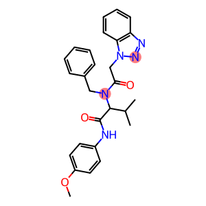 2-[[2-(1H-1,2,3-BENZOTRIAZOL-1-YL)ACETYL](BENZYL)AMINO]-N-(4-METHOXYPHENYL)-3-METHYLBUTANAMIDE