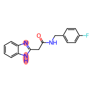 2-(1H-BENZIMIDAZOL-2-YL)-N-(4-FLUOROBENZYL)ACETAMIDE