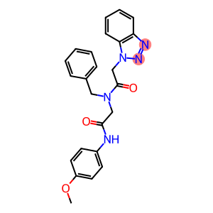 2-(1H-1,2,3-BENZOTRIAZOL-1-YL)-N-BENZYL-N-[2-(4-METHOXYANILINO)-2-OXOETHYL]ACETAMIDE