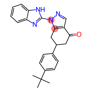 1-(1H-BENZO[D]IMIDAZOL-2-YL)-6-(4-TERT-BUTYLPHENYL)-6,7-DIHYDRO-1H-INDAZOL-4(5H)-ONE