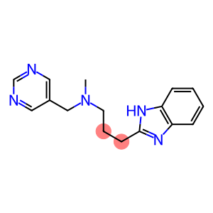 3-(1H-BENZIMIDAZOL-2-YL)-N-METHYL-N-(PYRIMIDIN-5-YLMETHYL)PROPAN-1-AMINE