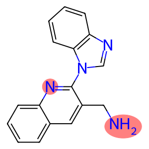 [2-(1H-1,3-benzodiazol-1-yl)quinolin-3-yl]methanamine