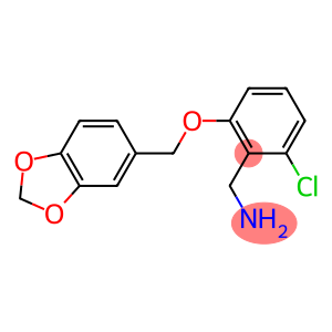 [2-(2H-1,3-benzodioxol-5-ylmethoxy)-6-chlorophenyl]methanamine