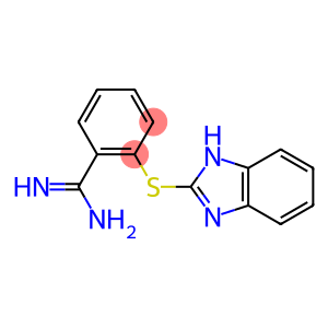 2-(1H-1,3-benzodiazol-2-ylsulfanyl)benzene-1-carboximidamide