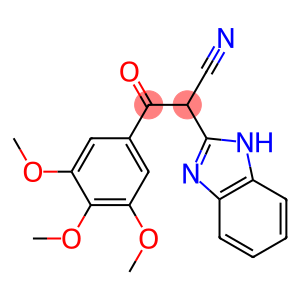 2-(1H-benzimidazol-2-yl)-3-oxo-3-(3,4,5-trimethoxyphenyl)propanenitrile