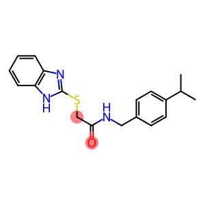 2-(1H-benzimidazol-2-ylsulfanyl)-N-(4-isopropylbenzyl)acetamide