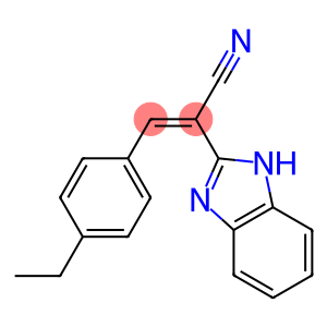 2-(1H-benzimidazol-2-yl)-3-(4-ethylphenyl)acrylonitrile