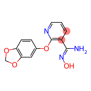 2-(2H-1,3-benzodioxol-5-yloxy)-N'-hydroxypyridine-3-carboximidamide