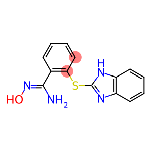 2-(1H-1,3-benzodiazol-2-ylsulfanyl)-N'-hydroxybenzene-1-carboximidamide