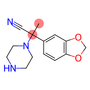 2-(2H-1,3-benzodioxol-5-yl)-2-(piperazin-1-yl)propanenitrile