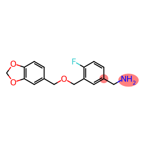 {3-[(2H-1,3-benzodioxol-5-ylmethoxy)methyl]-4-fluorophenyl}methanamine