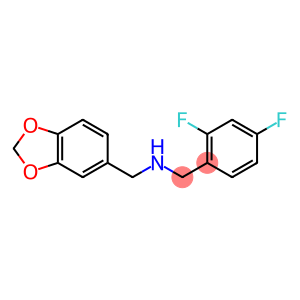 (2H-1,3-benzodioxol-5-ylmethyl)[(2,4-difluorophenyl)methyl]amine