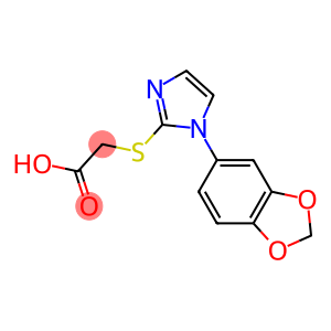 2-{[1-(2H-1,3-benzodioxol-5-yl)-1H-imidazol-2-yl]sulfanyl}acetic acid