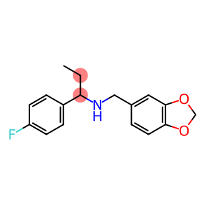 (2H-1,3-benzodioxol-5-ylmethyl)[1-(4-fluorophenyl)propyl]amine