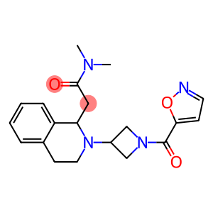 2-(2-[1-(ISOXAZOL-5-YLCARBONYL)AZETIDIN-3-YL]-1,2,3,4-TETRAHYDROISOQUINOLIN-1-YL)-N,N-DIMETHYLACETAMIDE