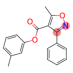 4-Isoxazolecarboxylic  acid,  5-methyl-3-phenyl-,  3-methylphenyl  ester