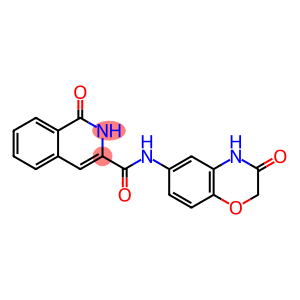 3-Isoquinolinecarboxamide,  N-(3,4-dihydro-3-oxo-2H-1,4-benzoxazin-6-yl)-1,2-dihydro-1-oxo-