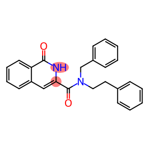 3-Isoquinolinecarboxamide,  1,2-dihydro-1-oxo-N-(2-phenylethyl)-N-(phenylmethyl)-