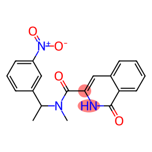 3-Isoquinolinecarboxamide,  1,2-dihydro-N-methyl-N-[1-(3-nitrophenyl)ethyl]-1-oxo-