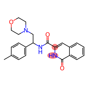 3-Isoquinolinecarboxamide,  1,2-dihydro-N-[1-(4-methylphenyl)-2-(4-morpholinyl)ethyl]-1-oxo-