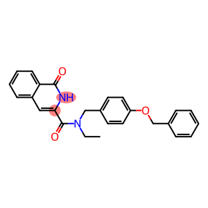 3-Isoquinolinecarboxamide,  N-ethyl-1,2-dihydro-1-oxo-N-[[4-(phenylmethoxy)phenyl]methyl]-