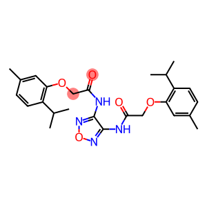 2-(2-isopropyl-5-methylphenoxy)-N-(4-{[2-(2-isopropyl-5-methylphenoxy)acetyl]amino}-1,2,5-oxadiazol-3-yl)acetamide