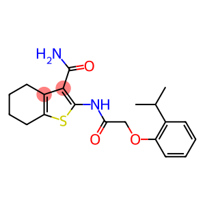 2-{[2-(2-isopropylphenoxy)acetyl]amino}-4,5,6,7-tetrahydro-1-benzothiophene-3-carboxamide