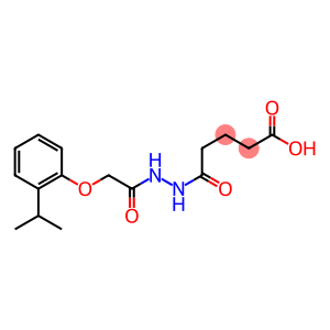 5-{2-[2-(2-isopropylphenoxy)acetyl]hydrazino}-5-oxopentanoic acid