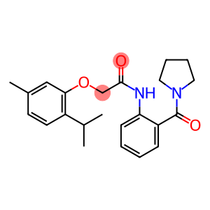 2-(2-isopropyl-5-methylphenoxy)-N-[2-(1-pyrrolidinylcarbonyl)phenyl]acetamide