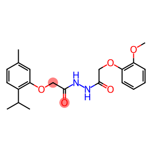 2-(2-isopropyl-5-methylphenoxy)-N'-[2-(2-methoxyphenoxy)acetyl]acetohydrazide