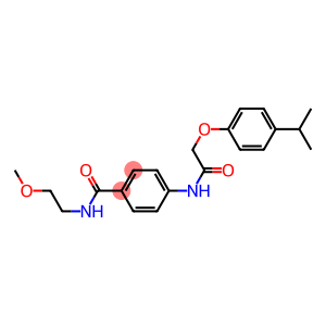 4-{[2-(4-isopropylphenoxy)acetyl]amino}-N-(2-methoxyethyl)benzamide