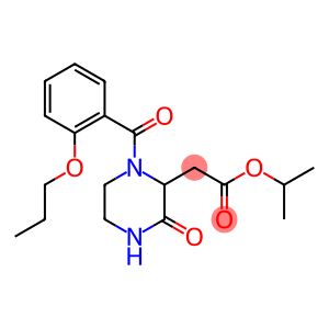 isopropyl 2-[3-oxo-1-(2-propoxybenzoyl)-2-piperazinyl]acetate