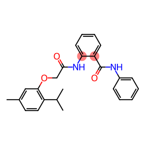 2-{[2-(2-isopropyl-5-methylphenoxy)acetyl]amino}-N-phenylbenzamide