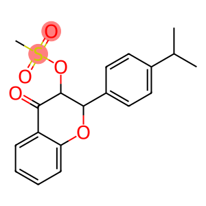 2-(4-isopropylphenyl)-4-oxo-3,4-dihydro-2H-chromen-3-yl methanesulfonate