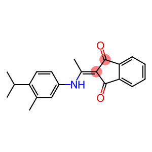 2-[1-(4-isopropyl-3-methylanilino)ethylidene]-1H-indene-1,3(2H)-dione