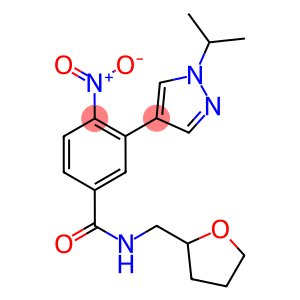 3-(1-ISOPROPYL-(1H)-PYRAZOL-4-YL)-4-NITRO-N-TETRAHYDROFURFURYLBENZAMIDE