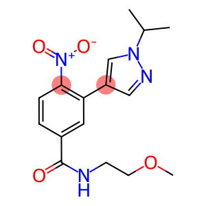 3-(1-ISOPROPYL-(1H)-PYRAZOL-4-YL)-N-(2-METHOXYETHOXY)-4-NITROBENZAMIDE