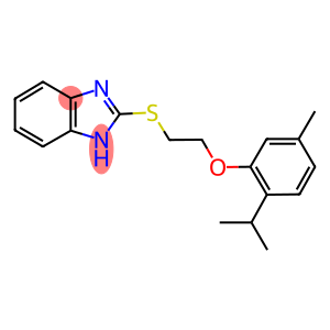 2-([2-(2-ISOPROPYL-5-METHYLPHENOXY)ETHYL]THIO)-1H-BENZIMIDAZOLE