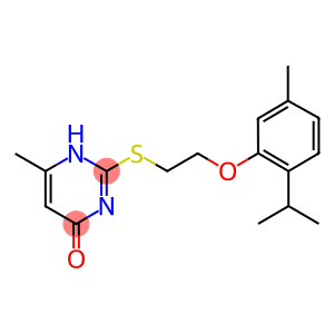 2-([2-(2-ISOPROPYL-5-METHYLPHENOXY)ETHYL]THIO)-6-METHYLPYRIMIDIN-4(1H)-ONE