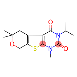 3-ISOPROPYL-1,6,6-TRIMETHYL-1,5,6,8-TETRAHYDRO-2H-PYRANO[4',3':4,5]THIENO[2,3-D]PYRIMIDINE-2,4(3H)-DIONE