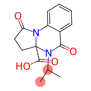 4-ISOPROPYL-1,5-DIOXO-2,3,4,5-TETRAHYDROPYRROLO[1,2-A]QUINAZOLINE-3A(1H)-CARBOXYLIC ACID