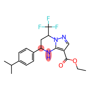 5-(4-Isopropyl-phenyl)-7-trifluoromethyl-4,5,6,7-tetrahydro-pyrazolo[1,5-a]pyrimidine-3-carboxylicacidethylester