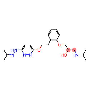 1-(2-(2-(3-isopropylidenehydrazino-6-pyridazinyloxy)ethyl)phenoxy)-3-isopropylamino-2-propanol