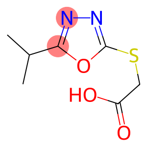 [(5-ISOPROPYL-1,3,4-OXADIAZOL-2-YL)SULFANYL]ACETIC ACID