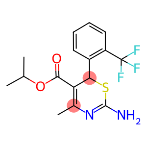 ISOPROPYL 2-AMINO-4-METHYL-6-[2-(TRIFLUOROMETHYL)PHENYL]-6H-1,3-THIAZINE-5-CARBOXYLATE