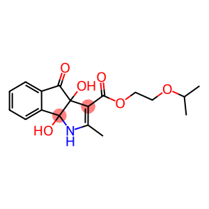 2-isopropoxyethyl 3a,8b-dihydroxy-2-methyl-4-oxo-1,3a,4,8b-tetrahydroindeno[1,2-b]pyrrole-3-carboxylate